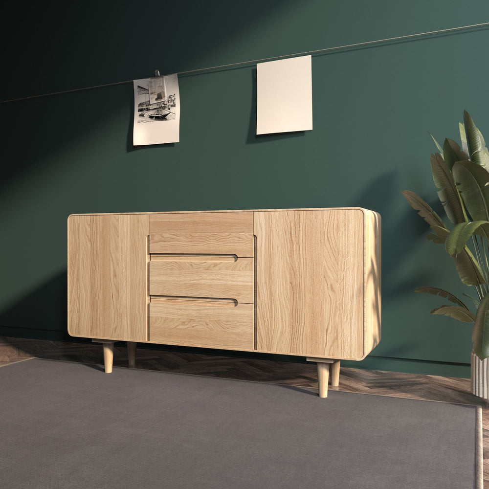 VESKOR Amandi commode 323 en chêne massif meubles nordiques modernes 