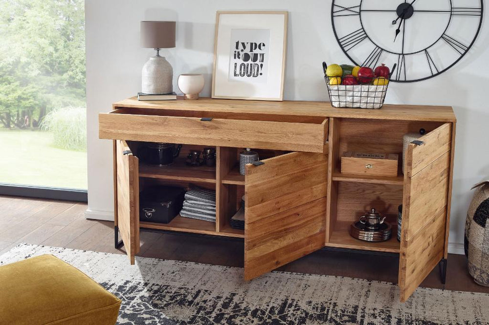 VESKOR Dania 1 commode meuble moderne nordique bois massif chêne