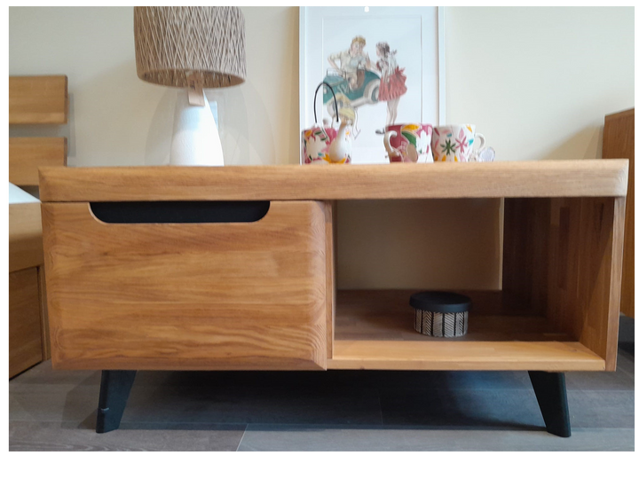 VESKOR Table basse en chêne MADRID