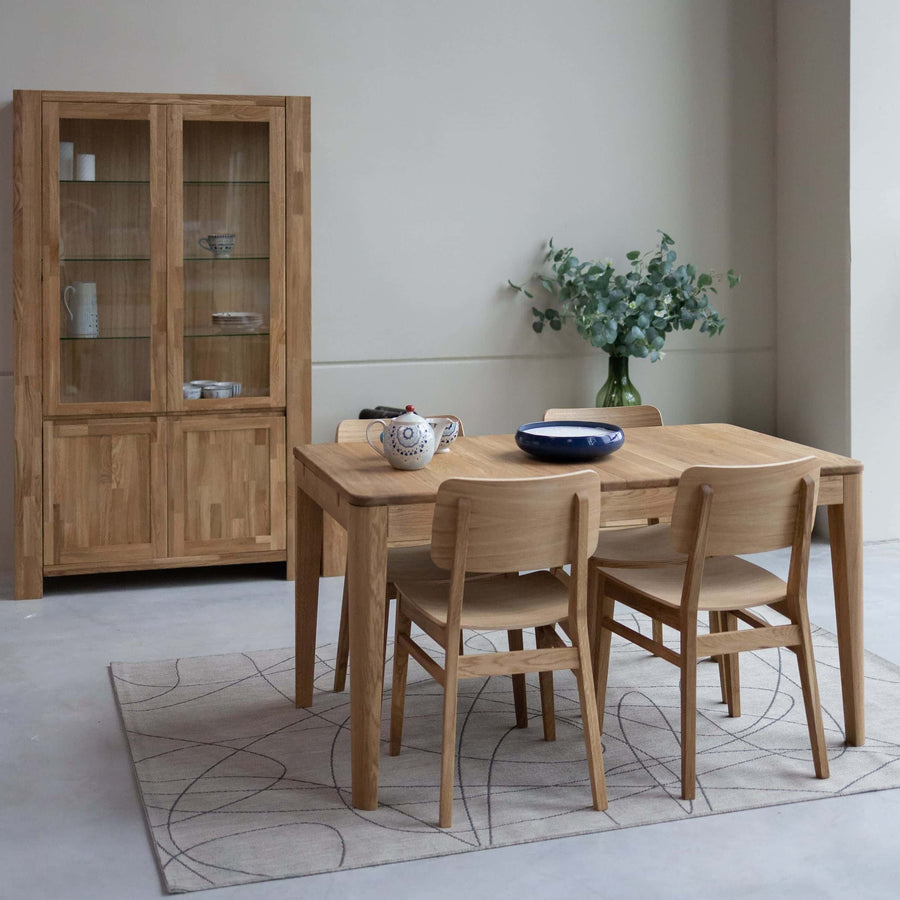 VESKOR Table de salle à manger à rallonge en chêne massif KODAMA Mobel.Store