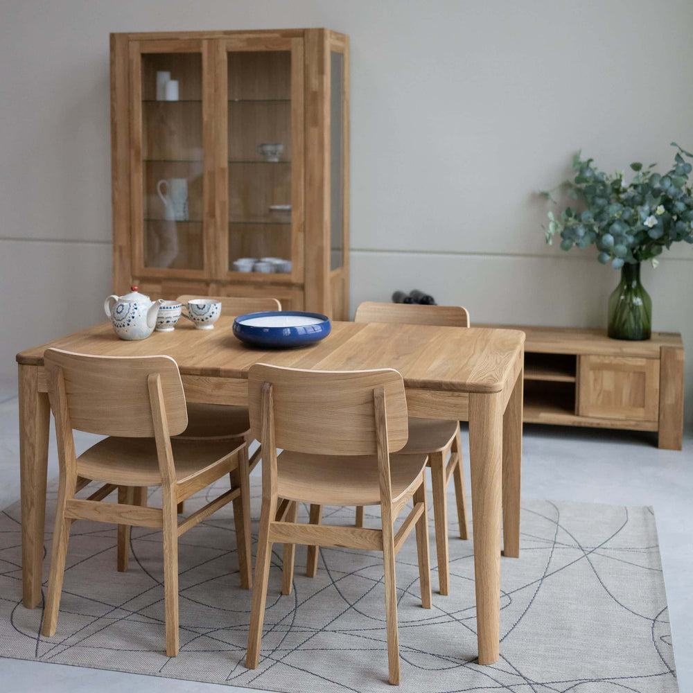 VESKOR Table de salle à manger à rallonge en chêne massif KODAMA Mobel.Store
