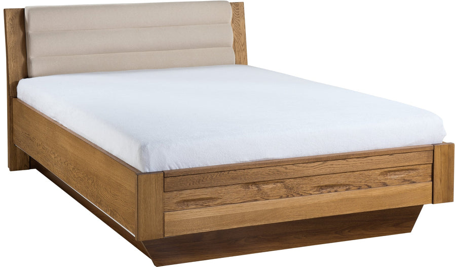 VESKOR Collection Velvet cadre de lit surélevé en chêne massif. Meubles nordiques au design moderne.