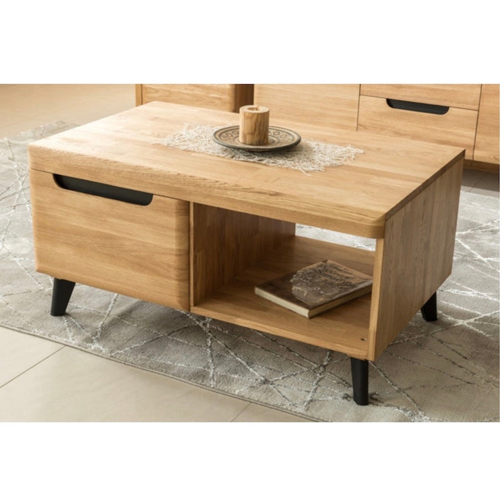VESKOR Table basse en chêne MADRID