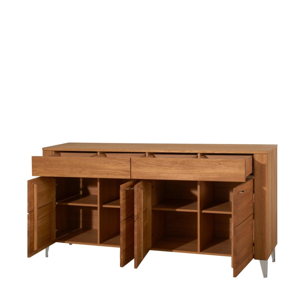 VESKOR Buffet en chêne massif de la collection Latina Meubles nordiques au design moderne