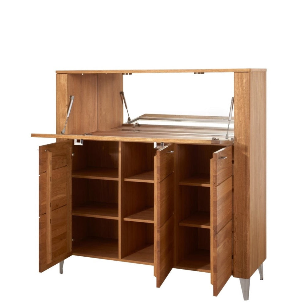 VESKOR Buffet en chêne massif de la collection Latina Meubles nordiques au design moderne