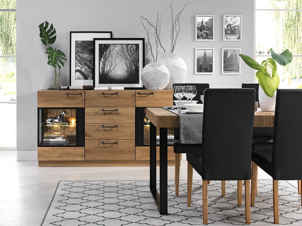 VESKOR Mozaik meubles en bois de chêne, tables de salle à manger, vitrines, buffets design moderne scandinave nordique