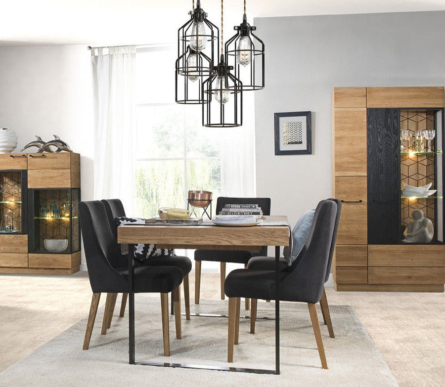 VESKOR Meubles en chêne Mozaik, tables à manger à rallonge scandinaves modernes et nordiques