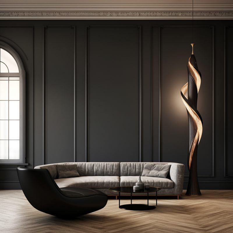 Comment décorer un salon avec des meubles marron foncé