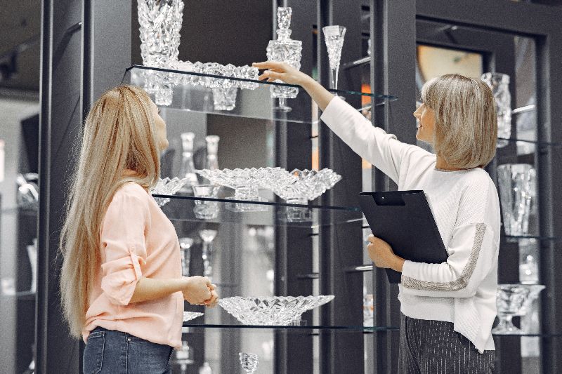 que mettre dans une vitrine