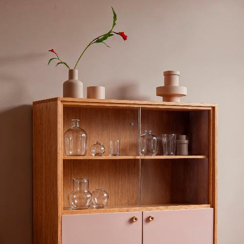 comment décorer une vitrine en verre