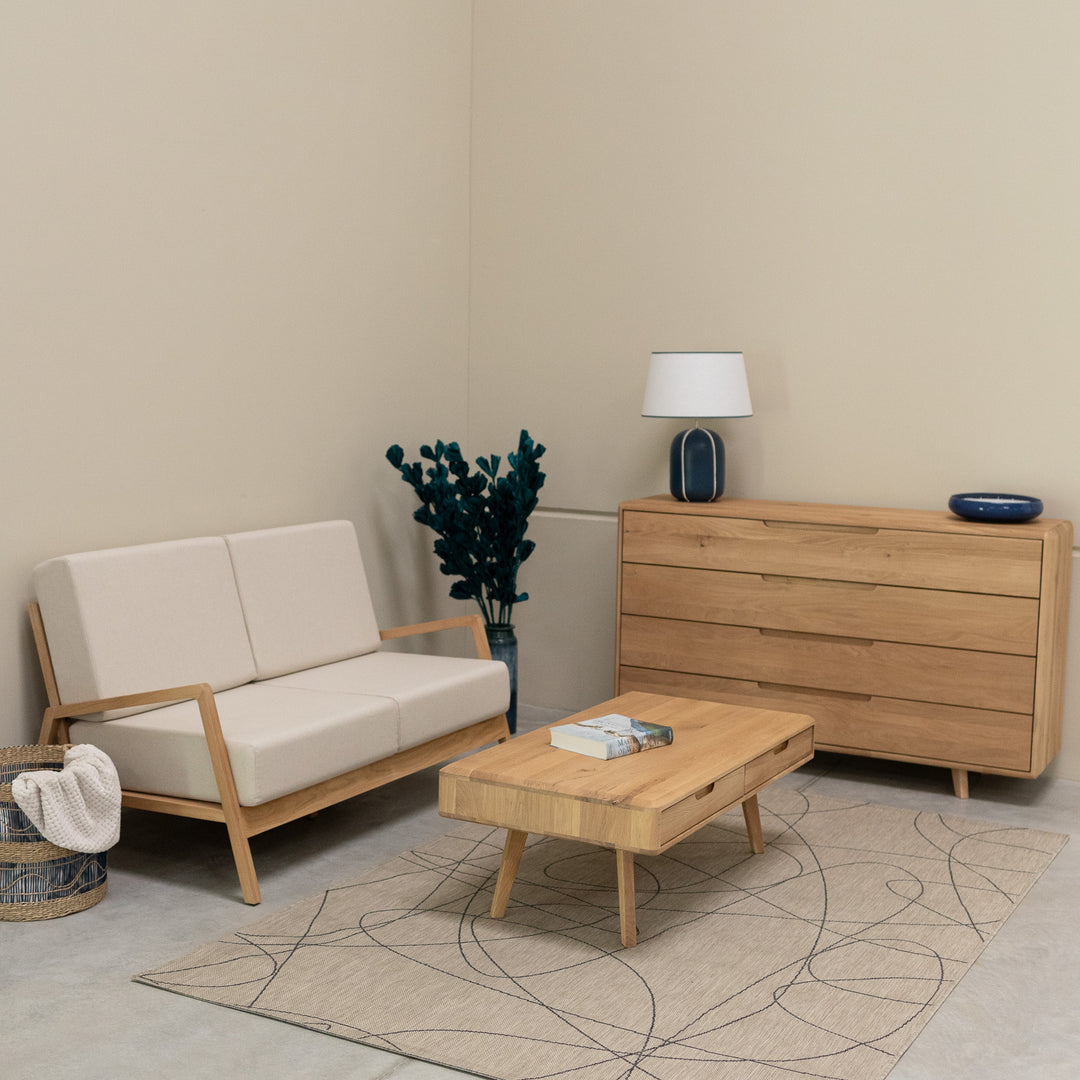 Mobel.store table d'appoint en bois massif durable