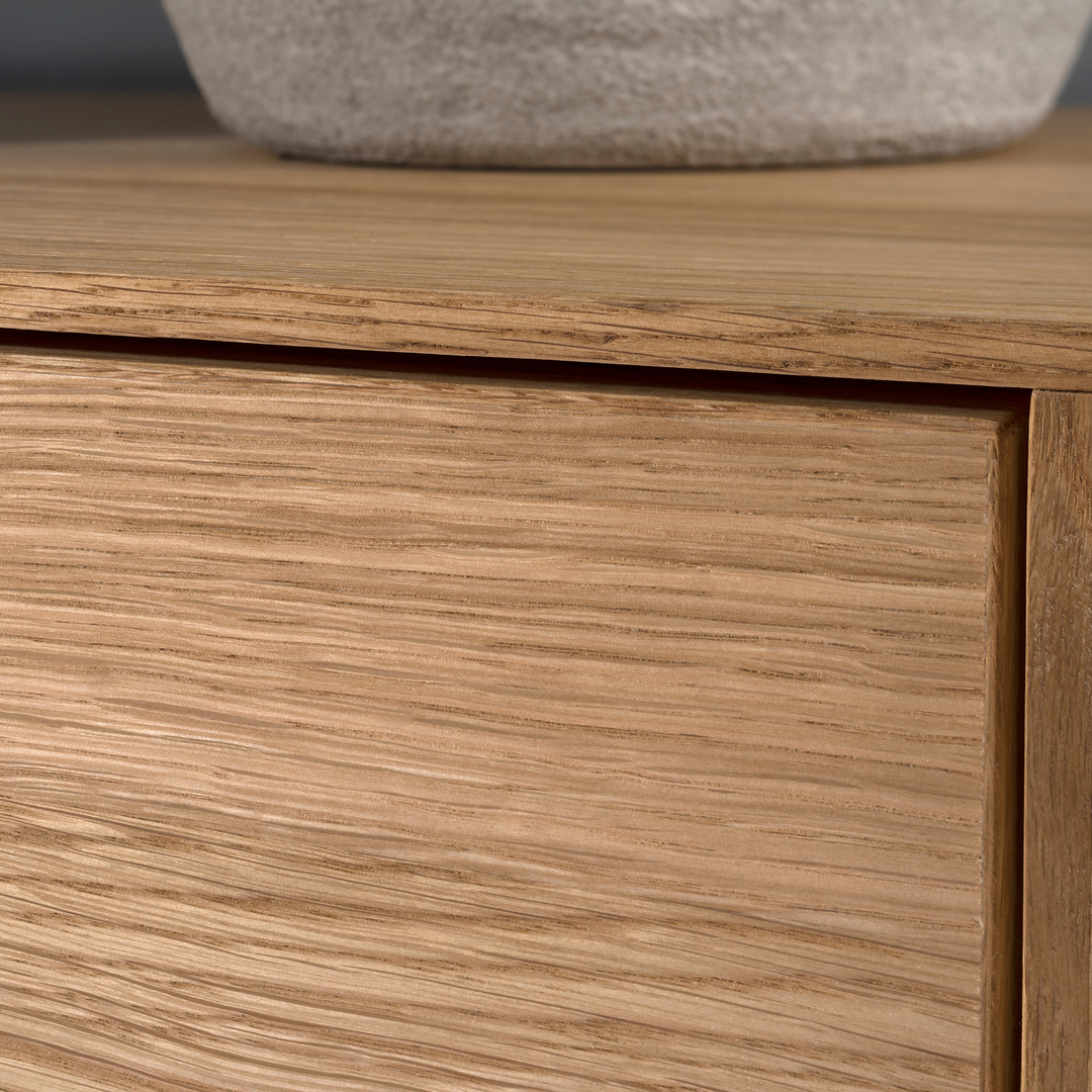 Meuble TV JOIN 25 en chêne miel, 180×52×40 cm | VESKOR