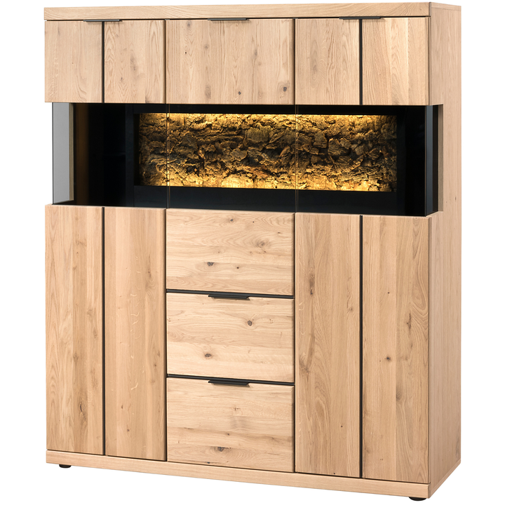 NAPOLI 22 buffet en chêne, 121×141×42 cm | VESKOR