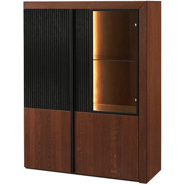 Vitrine en chêne PARIS 15, 106x140x42 cm | VESKOR