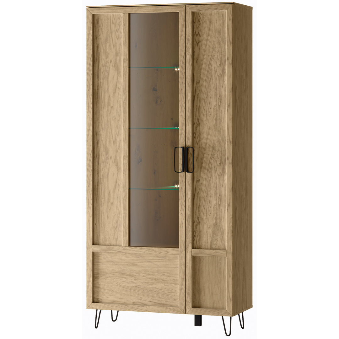 Vitrine en chêne LIMBO 12, 95×42×200 cm | VESKOR