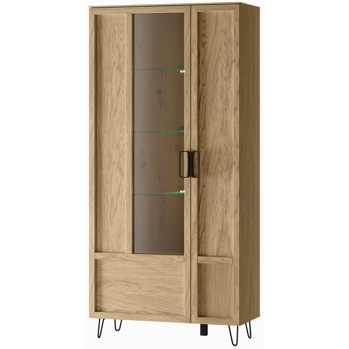 Vitrine en chêne LIMBO 12, 95×42×200 cm | VESKOR