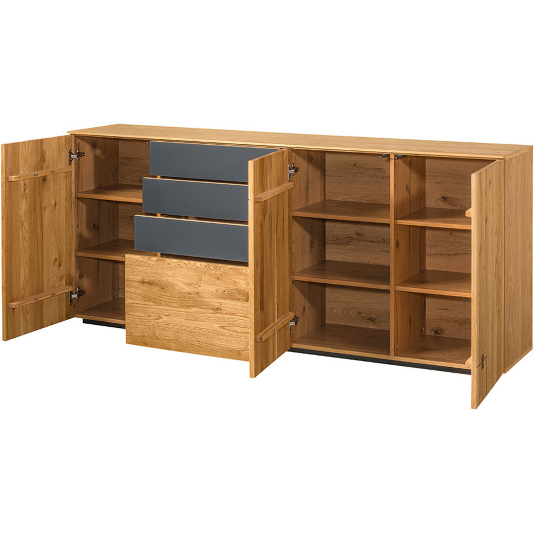 Commode en chêne MINURA 47, 195x85x40 cm | VESKOR