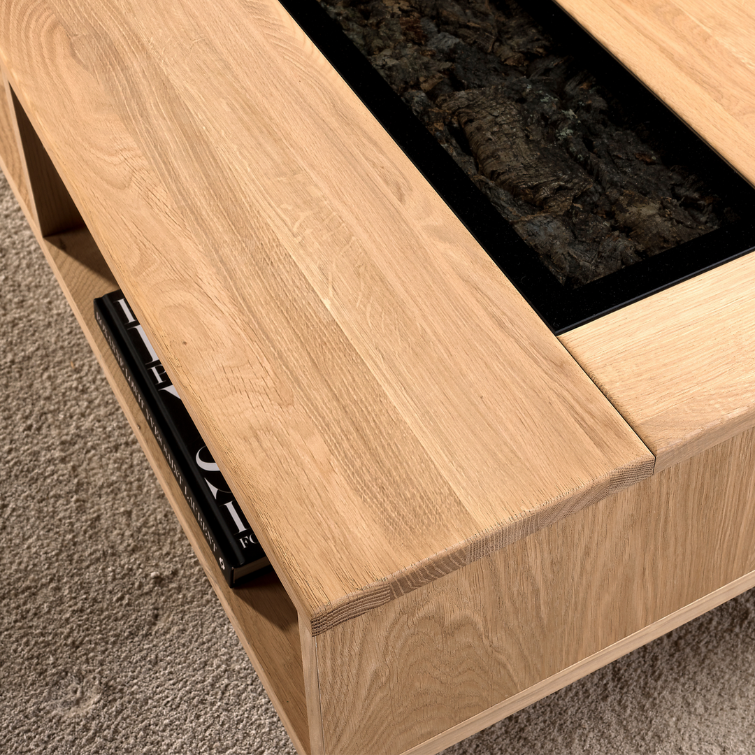 Table basse en chêne NAPOLI 41, 115×42×65 cm | VESKOR