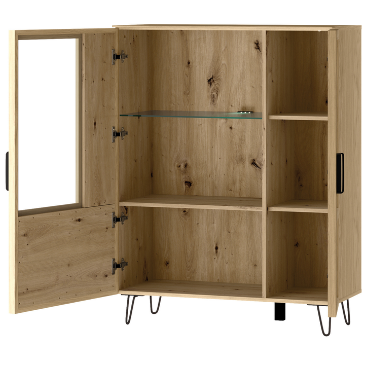 Vitrine en chêne LIMBO 15, 95×42×124 cm | VESKOR