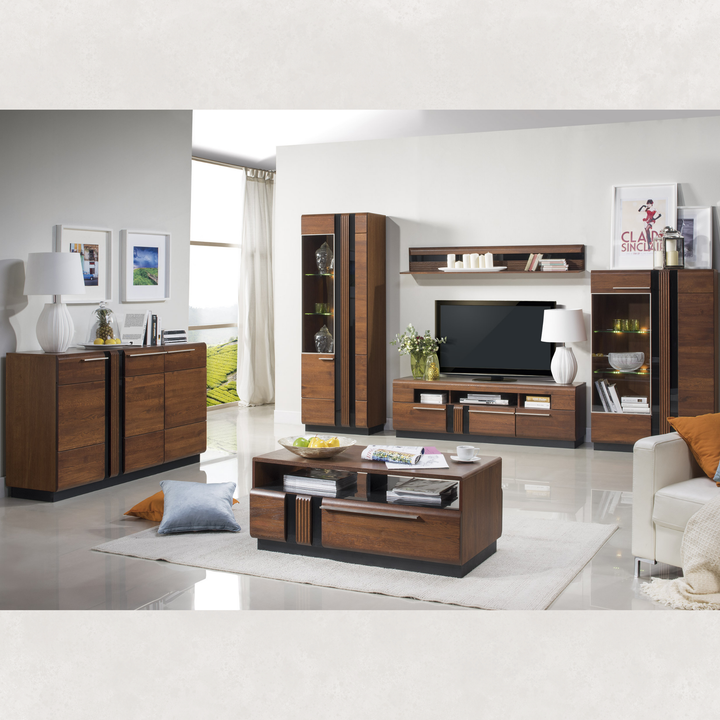 Meuble TV en chêne PORTI 25, 160x51x42 cm, VESKOR | VESKOR