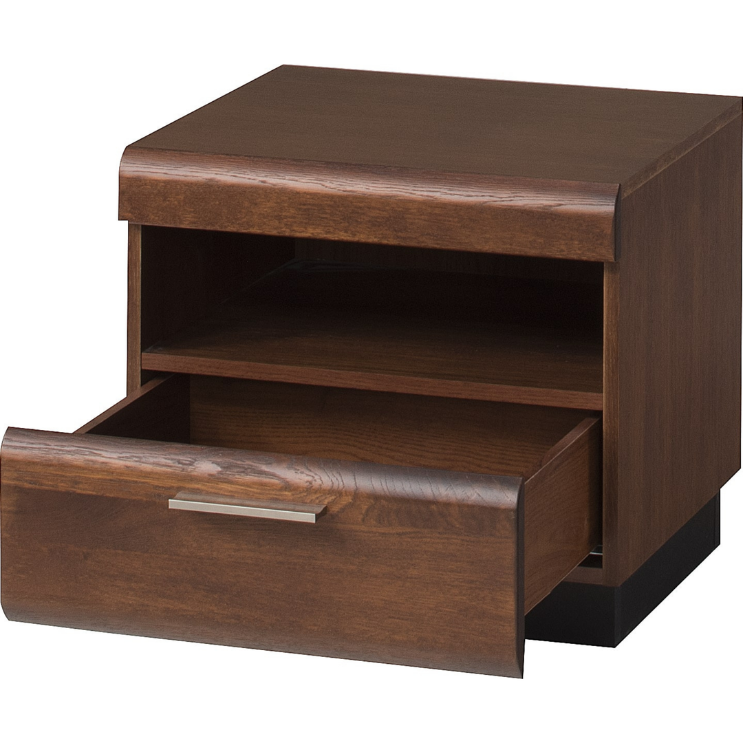 Table de chevet en chêne PORTI 79, 50x45x42 cm | VESKOR