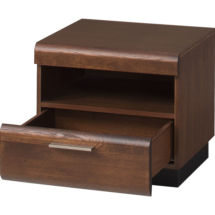 Table de chevet en chêne PORTI 79, 50x45x42 cm | VESKOR