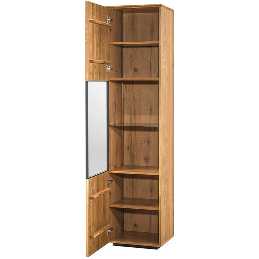 Vitrine en chêne MINURA 10, 45×40×190 cm | VESKOR
