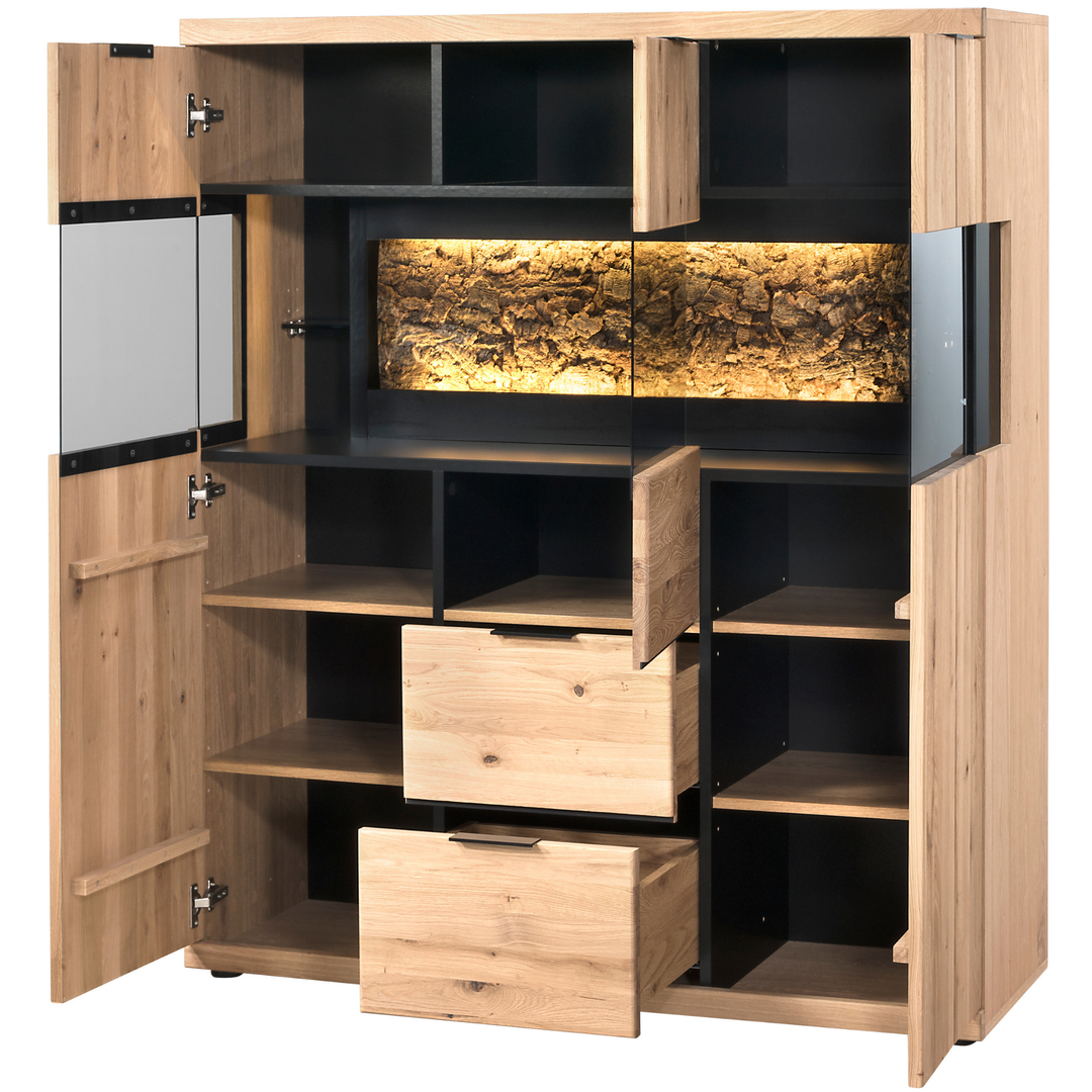 NAPOLI 22 buffet en chêne, 121×141×42 cm | VESKOR