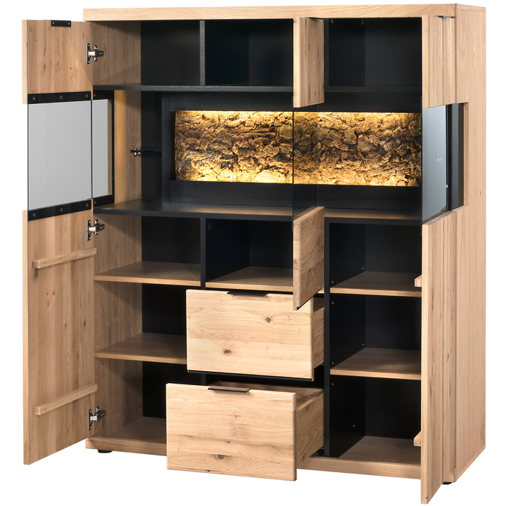 NAPOLI 22 buffet en chêne, 121×141×42 cm | VESKOR