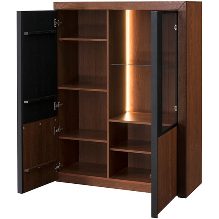 Vitrine en chêne PARIS 15, 106x140x42 cm | VESKOR