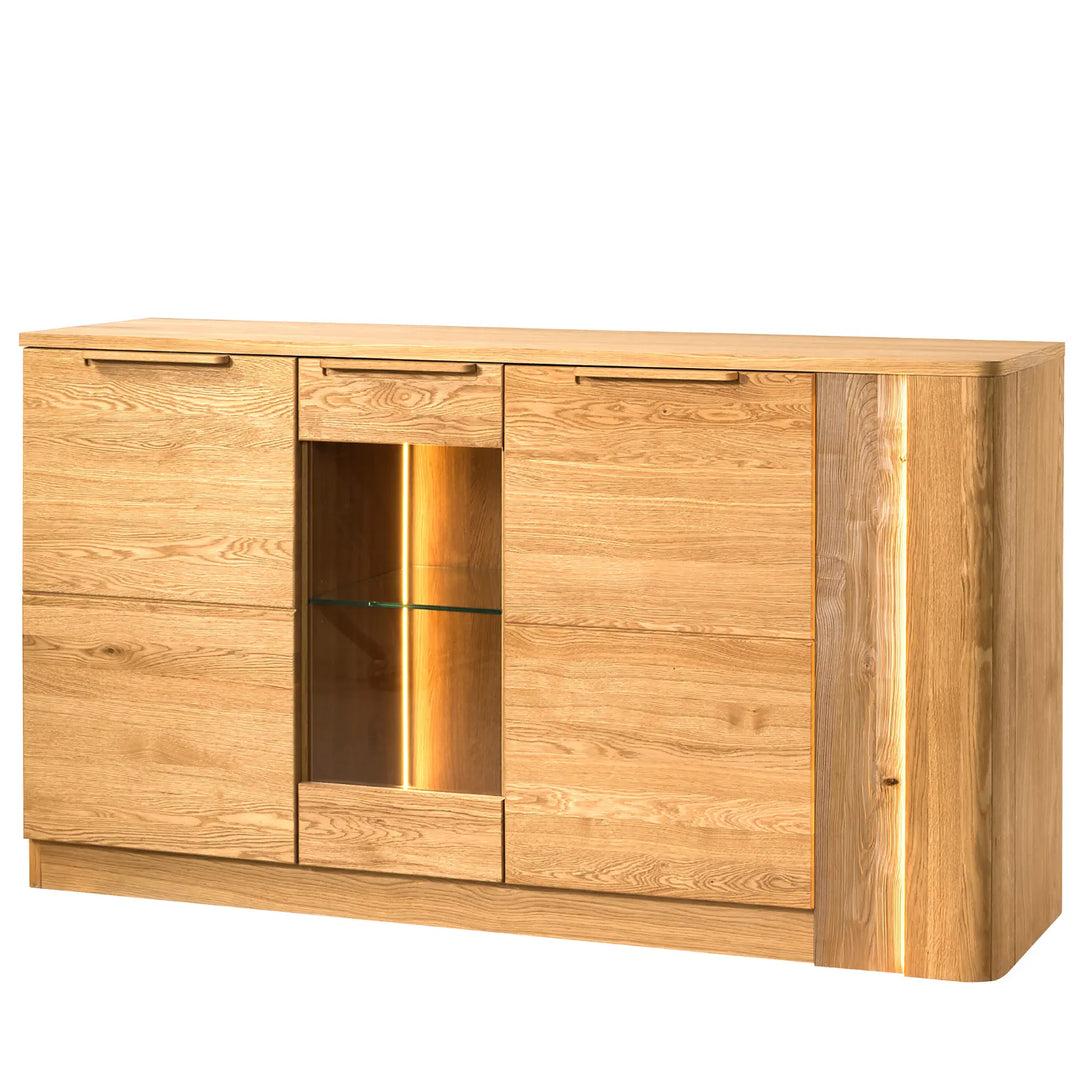 Commode en chêne miel LONDON 45, 165×92×43 cm | VESKOR