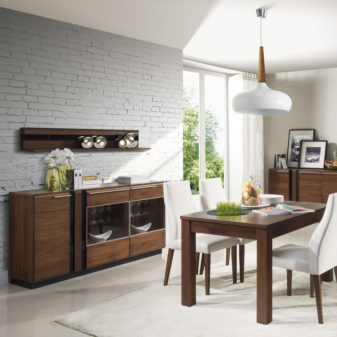 Etagère en chêne PORTI 35, 160x23x25 cm | VESKOR