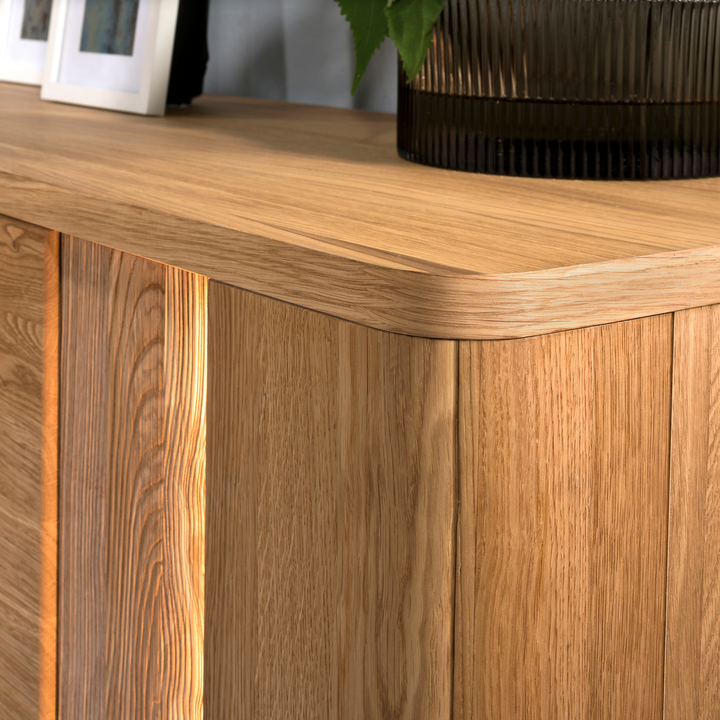 Commode en chêne miel LONDON 46, 180X92X43 cm | VESKOR