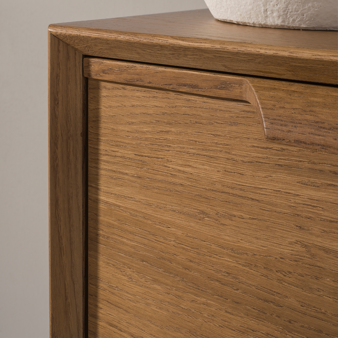 Commode rustique en chêne LEO 13, 105×49,5×100,7 cm | VESKOR