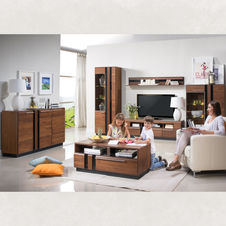 Meuble TV en chêne PORTI 25, 160x51x42 cm, VESKOR | VESKOR