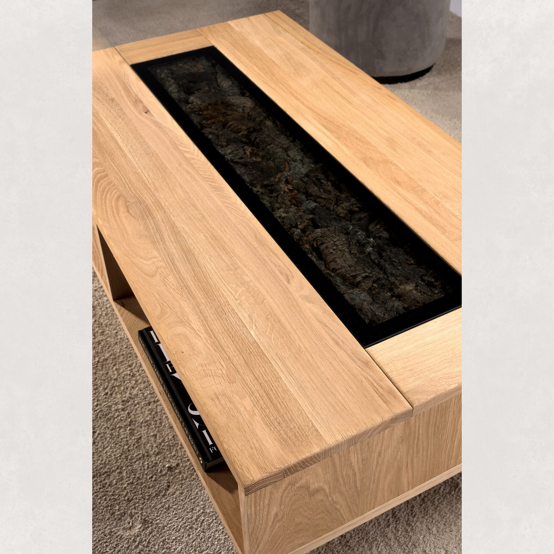 Table basse en chêne NAPOLI 41, 115×42×65 cm | VESKOR