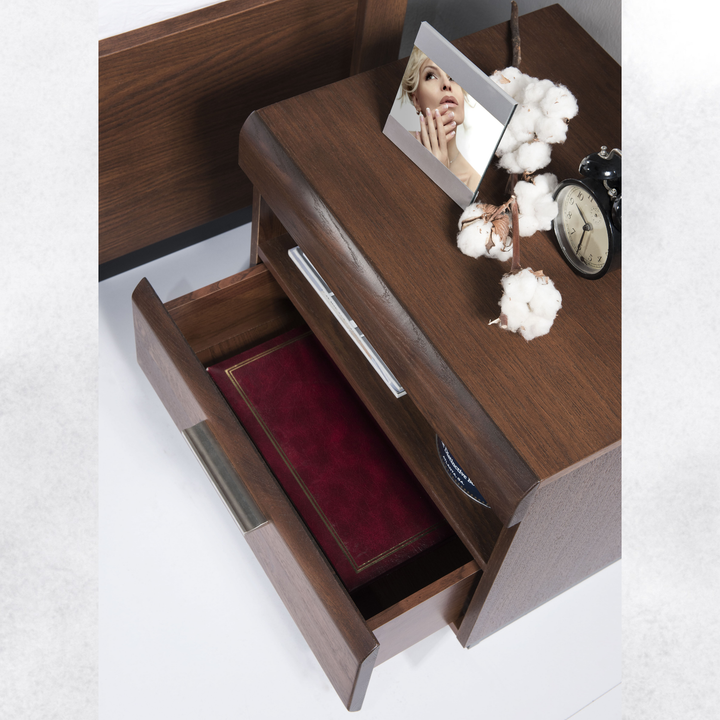 Table de chevet en chêne PORTI 79, 50x45x42 cm | VESKOR