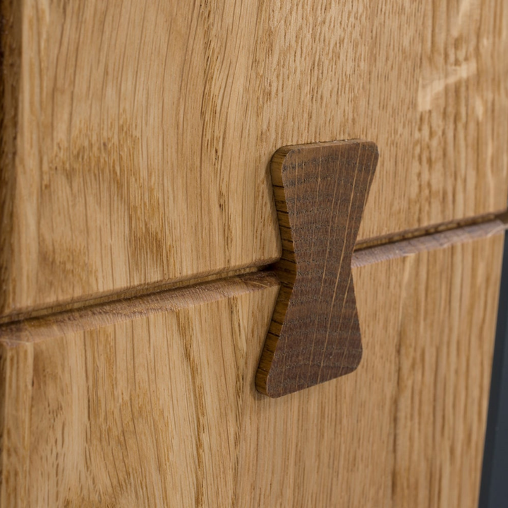 Vitrine en chêne MINURA 15, 90×40×160 cm | VESKOR