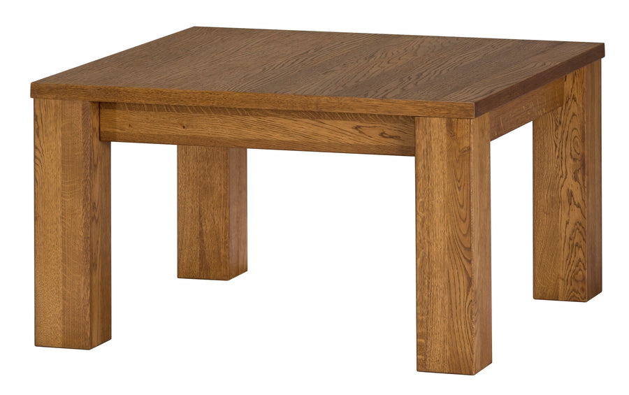 VESKOR Table basse carrée en chêne massif de la collection Velvet. Meubles nordiques au design moderne. 
