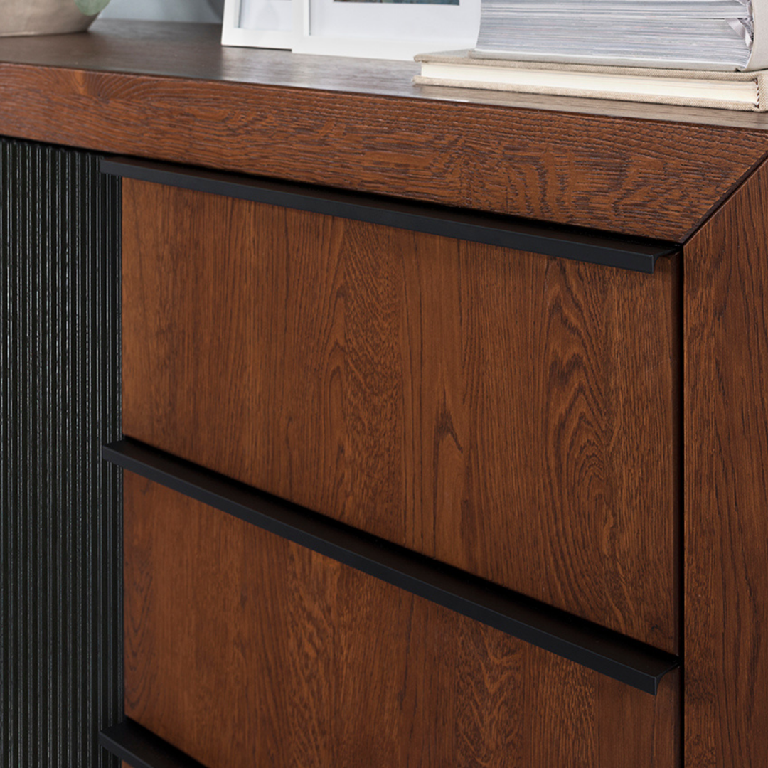 Vitrine en chêne PARIS 15, 106x140x42 cm | VESKOR