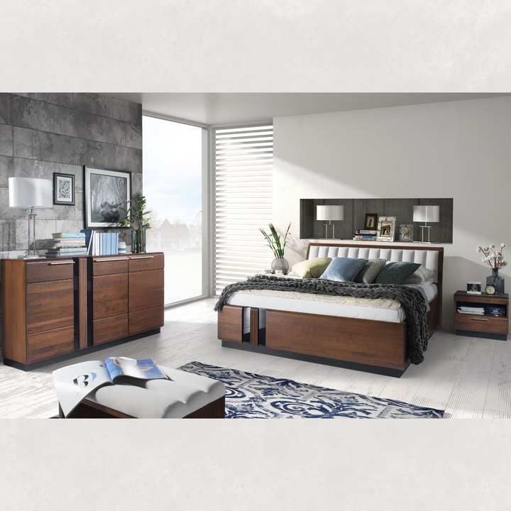 Lit en chêne PORTI 76, 160 x 200 cm | VESKOR