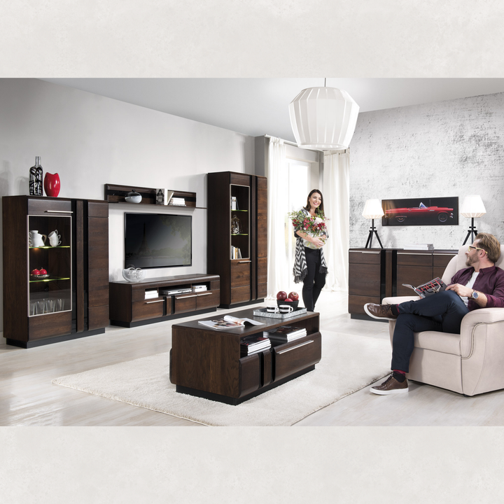 Meuble TV en chêne PORTI 25, 160x51x42 cm, VESKOR | VESKOR