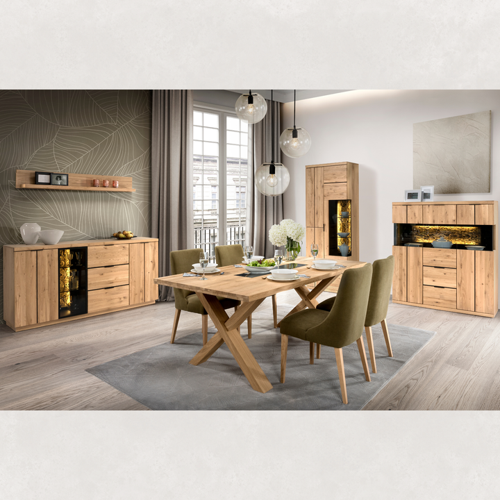 NAPOLI 22 buffet en chêne, 121×141×42 cm | VESKOR