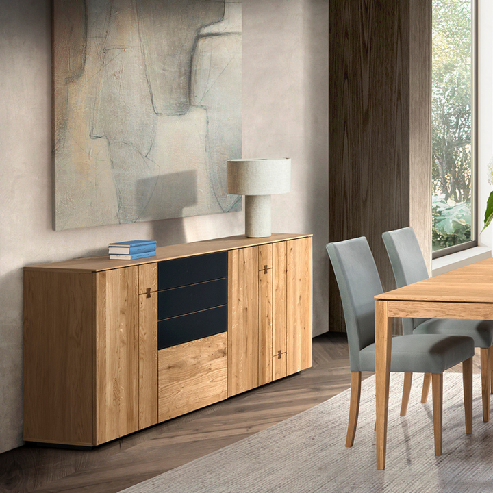 Commode en chêne MINURA 47, 195x85x40 cm | VESKOR