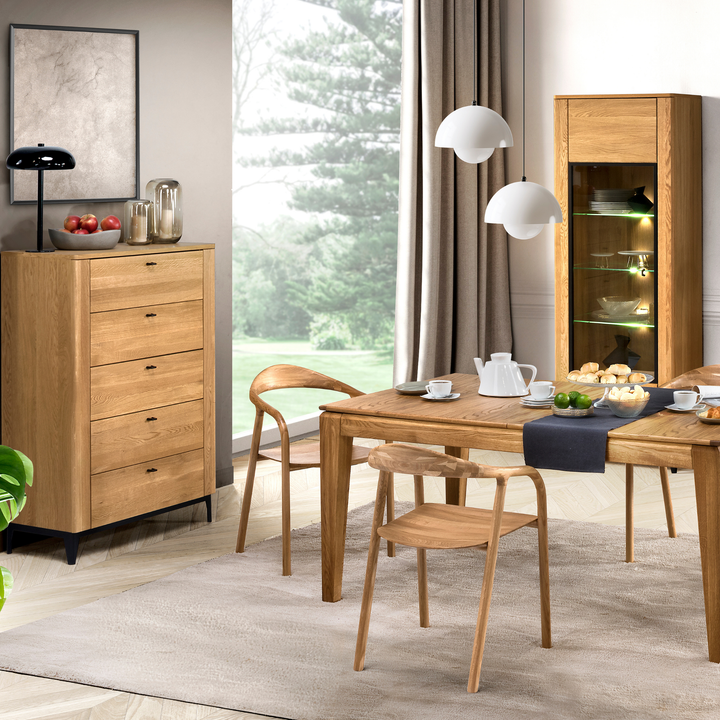 Commode en chêne OPORTO 75, 90x128x42 cm | VESKOR