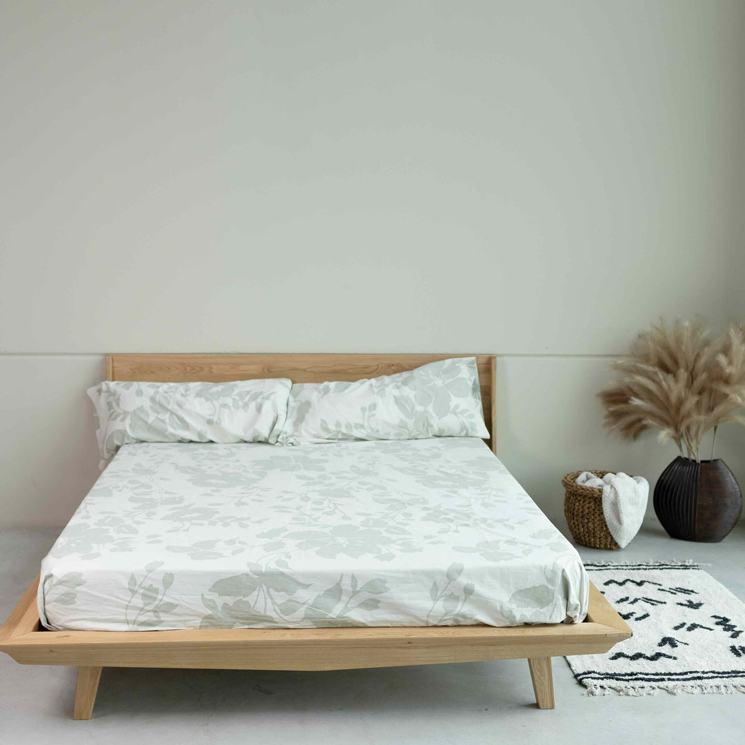 Lit double en chêne massif MALMO | VESKOR