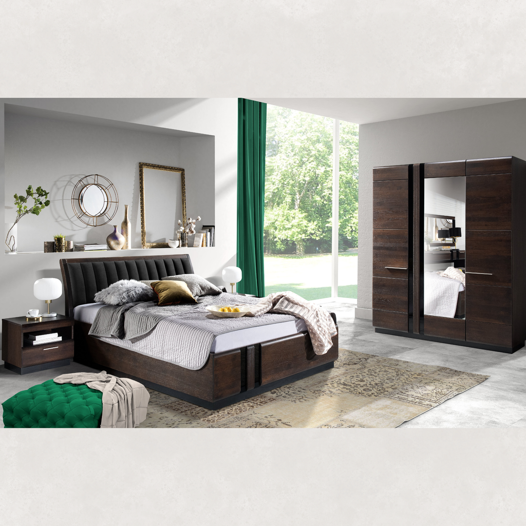 Table de chevet en chêne PORTI 79, 50x45x42 cm | VESKOR