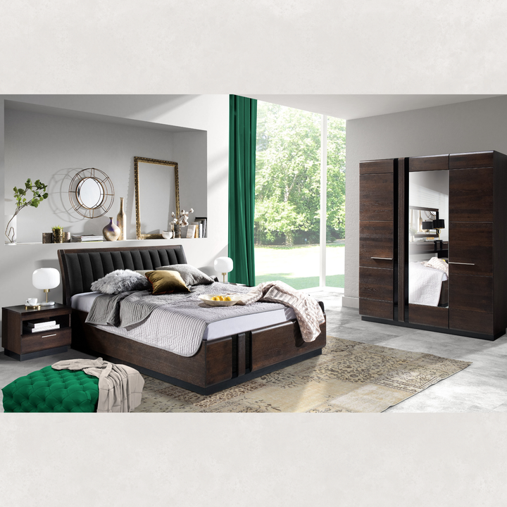 Table de chevet en chêne PORTI 79, 50x45x42 cm | VESKOR