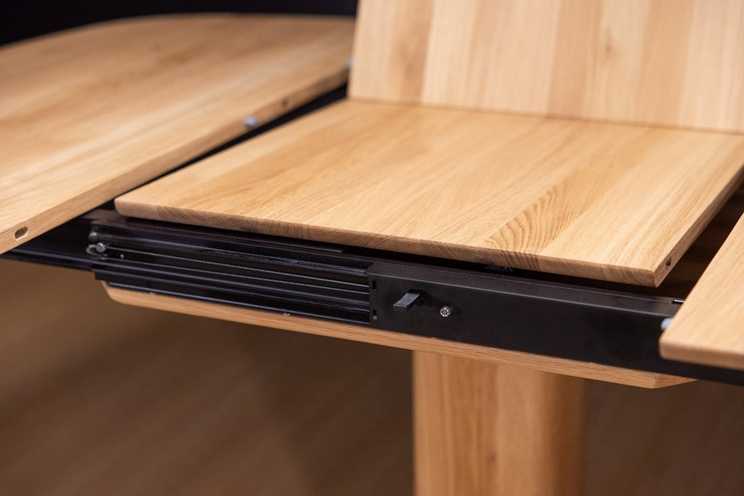 Table de salle à manger à rallonge en bois massif LUNA | KARPIS