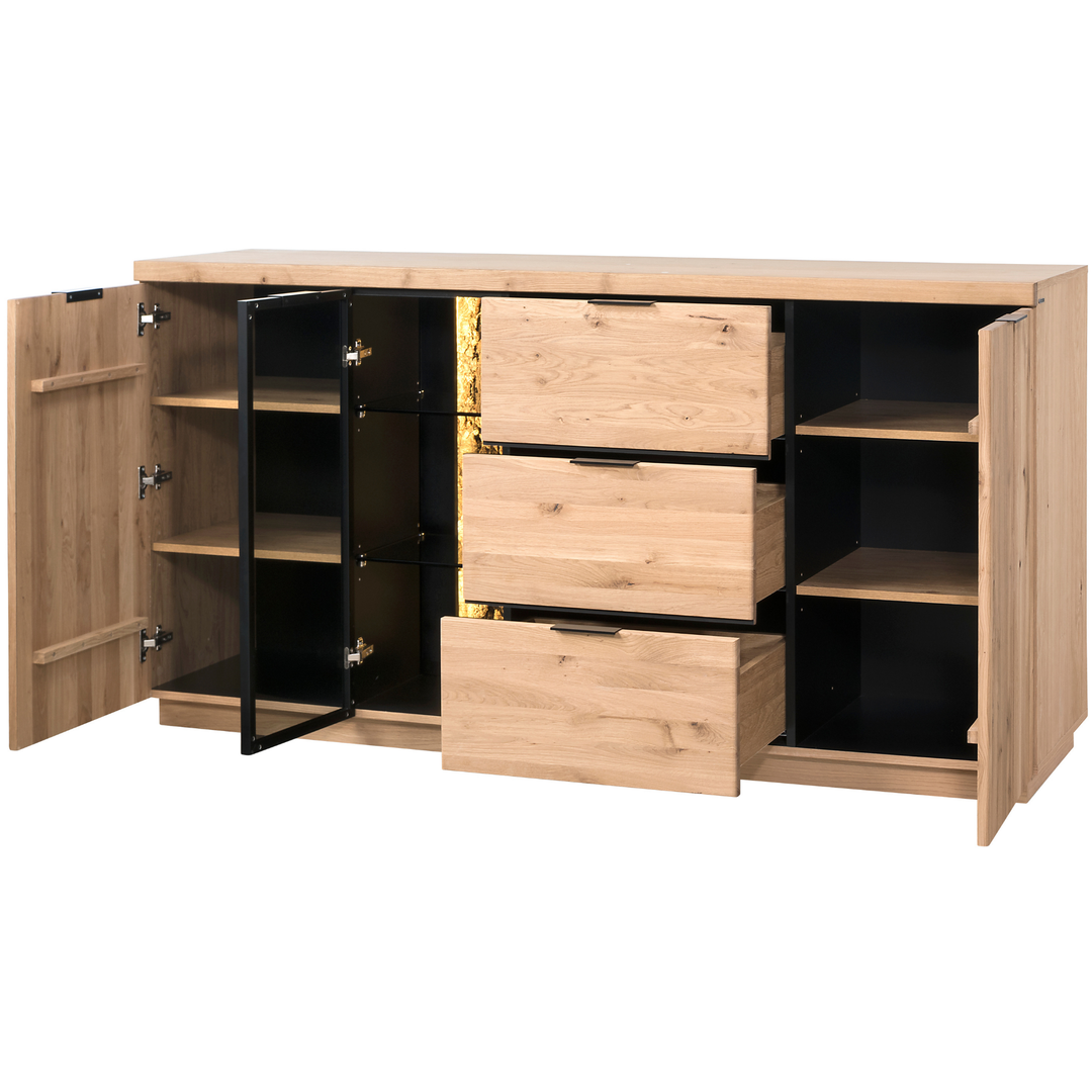 Commode en chêne NAPOLI 20, 180×46×92 cm | VESKOR